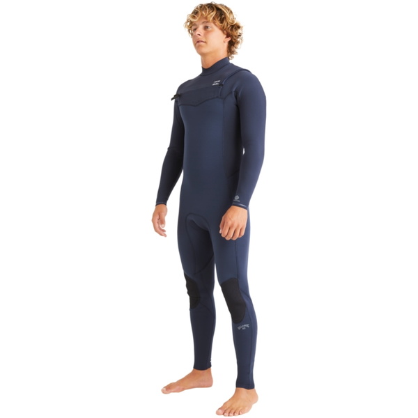 2024 Billabong Hommes Revolution Natural 4/3mm Chest Zip Combinaison Néoprène ABYW100267 - Dark Navy